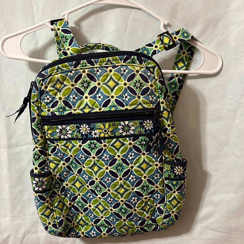 Vera Bradley backpack with matching wallet